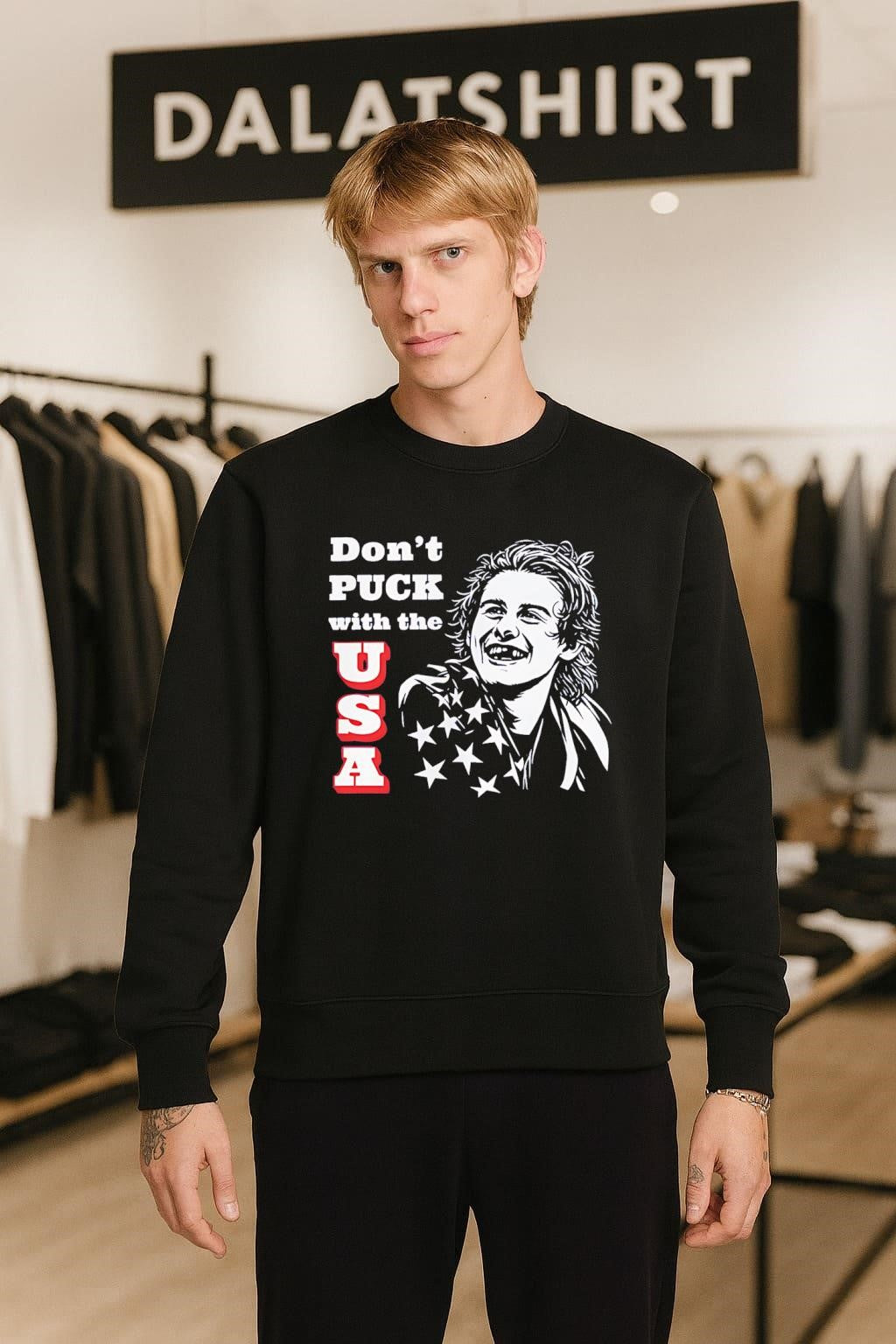 Don’t Puck with the USA Hockey Player Smiles shirt