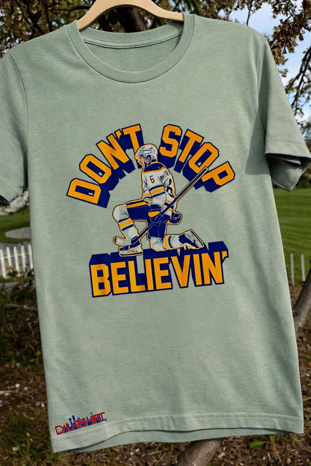 Don’t Stop Believin’ Hockey Player Number 6 shirt