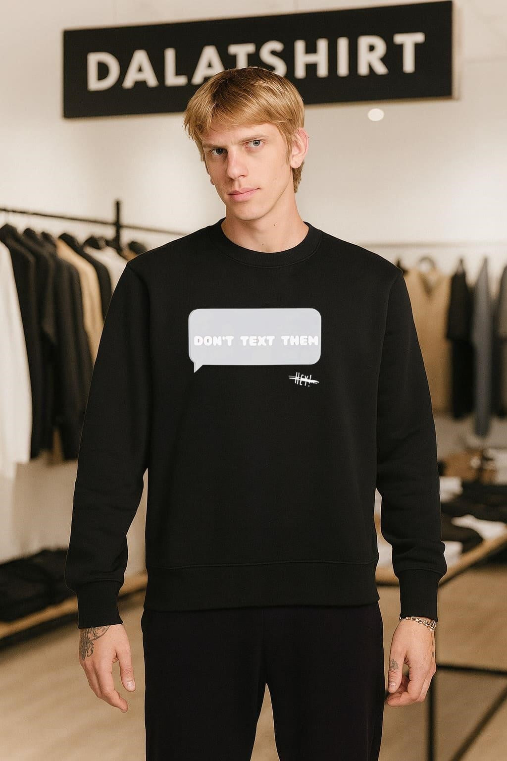 Don’t Text Them Hey Message Bubble shirt
