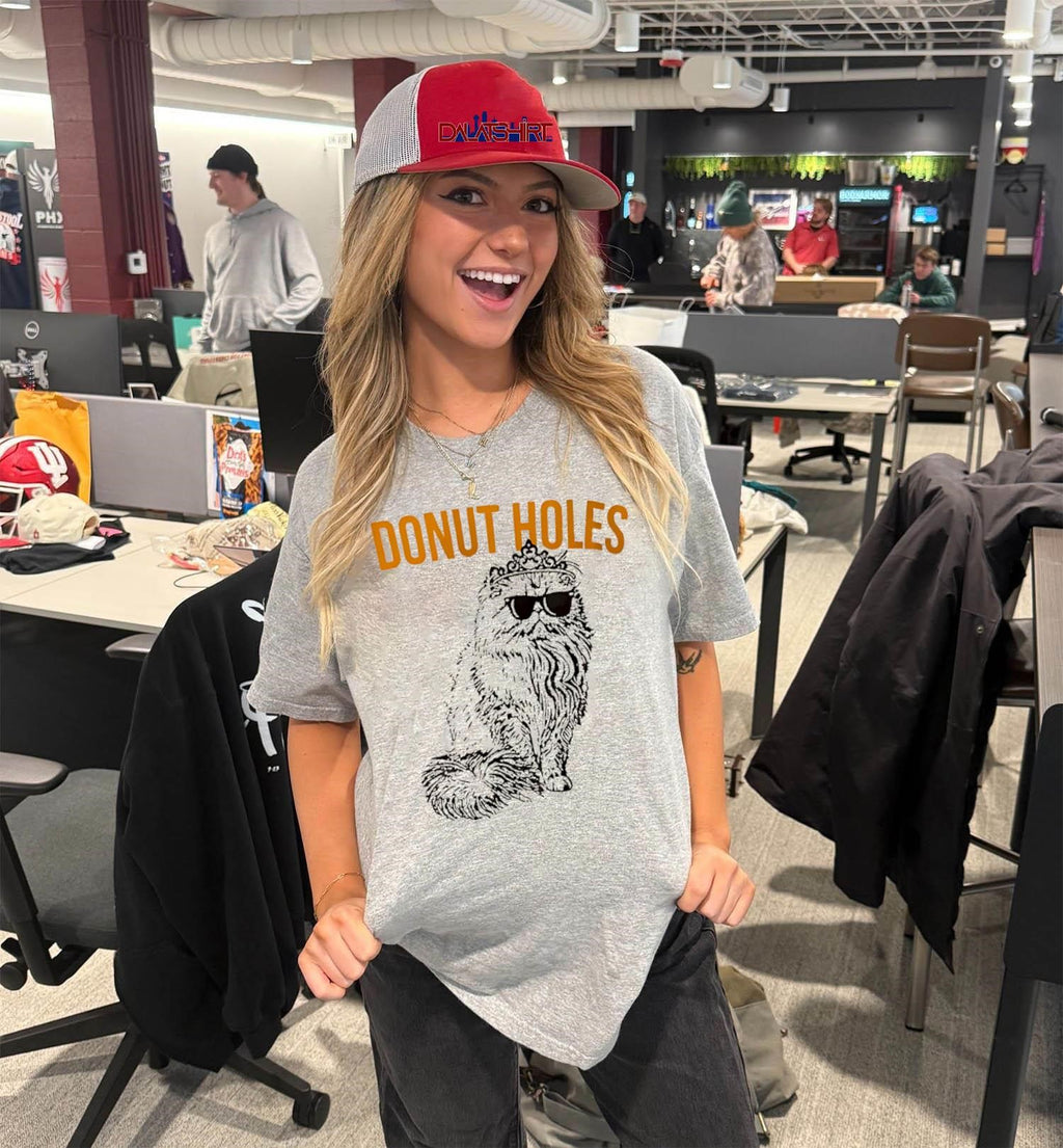 Donut Holes Persian Cat With Sunglasses And Crown shirt