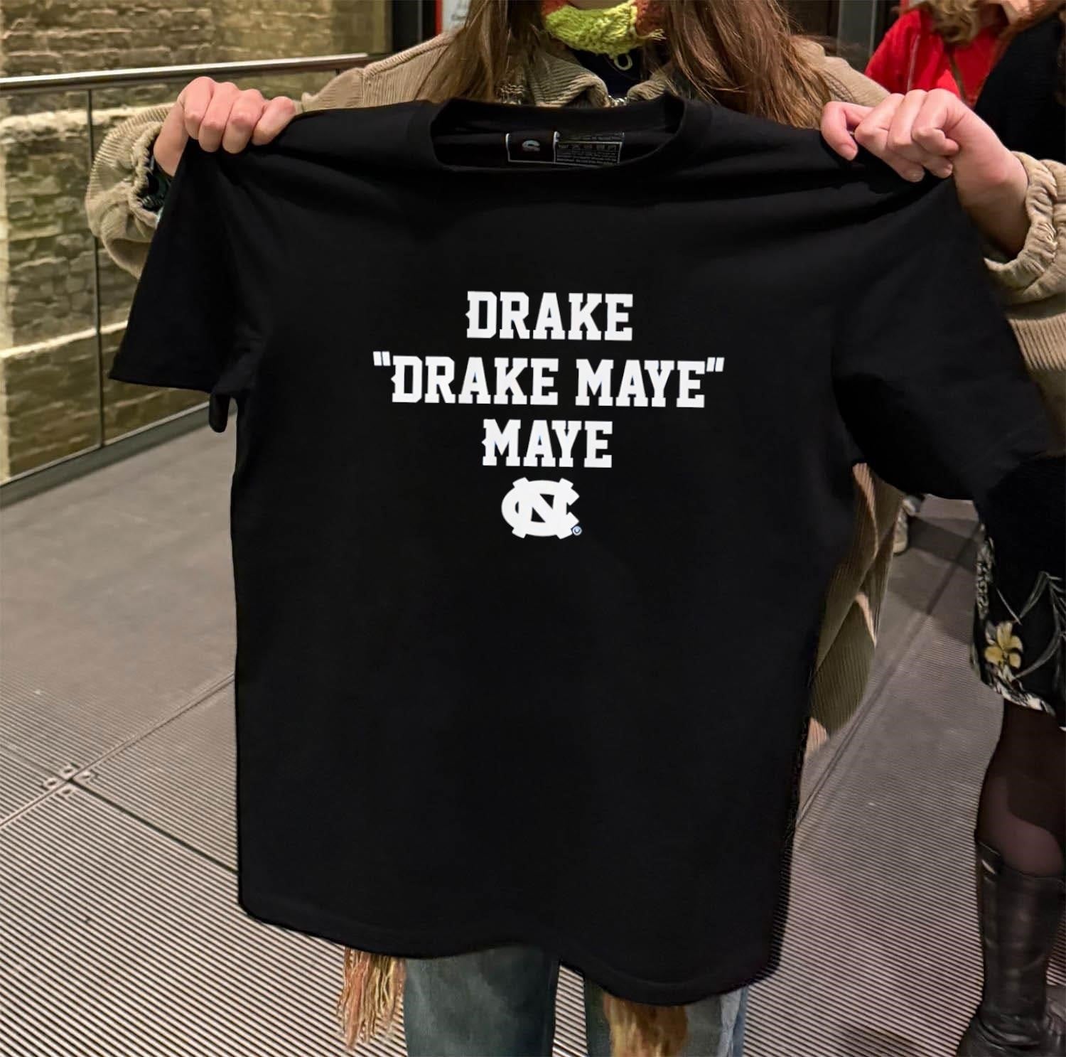Drake Drake Maye Maye North Carolina Tar Heels NC Typography shirt