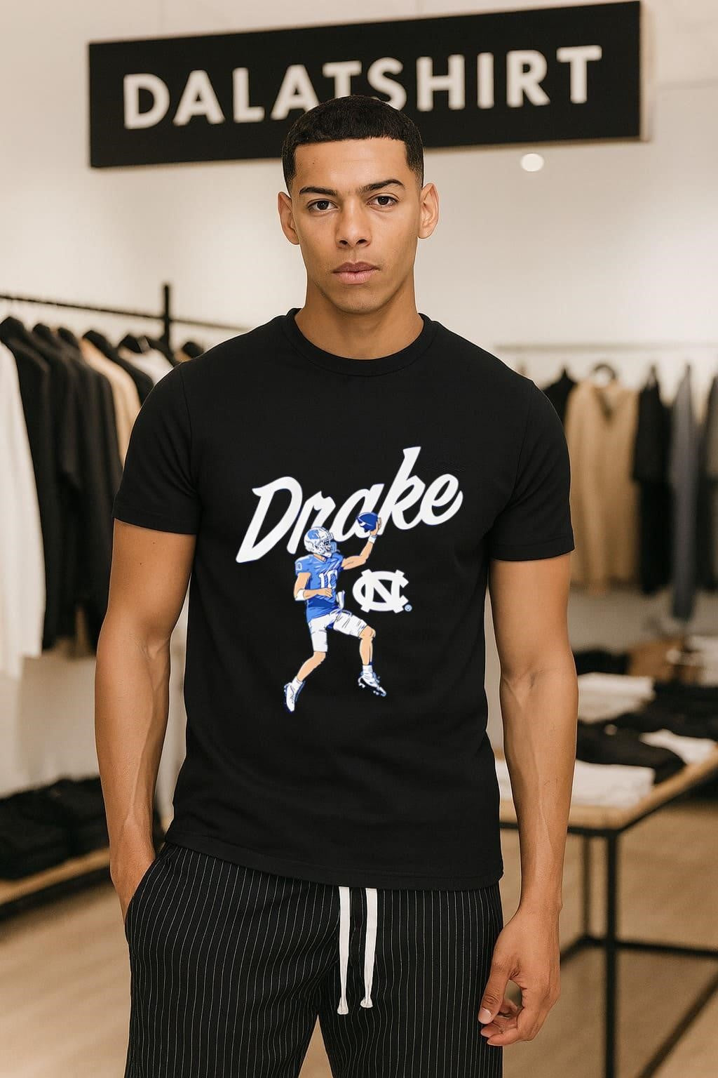 Drake Maye North Carolina Tar Heels Football player shirt