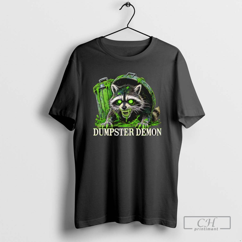 Dumpster Demon Raccoon Halloween T Shirts