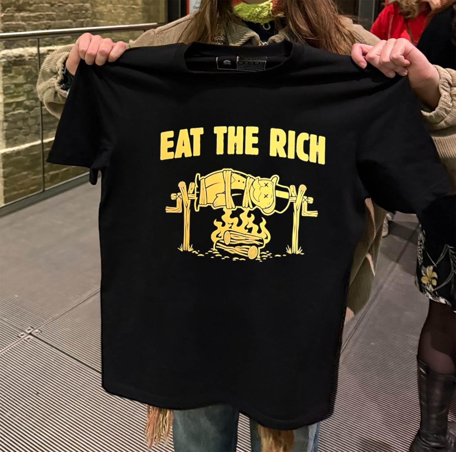 Eat The Rich Monopoly Man Tied On A Roasting shirt