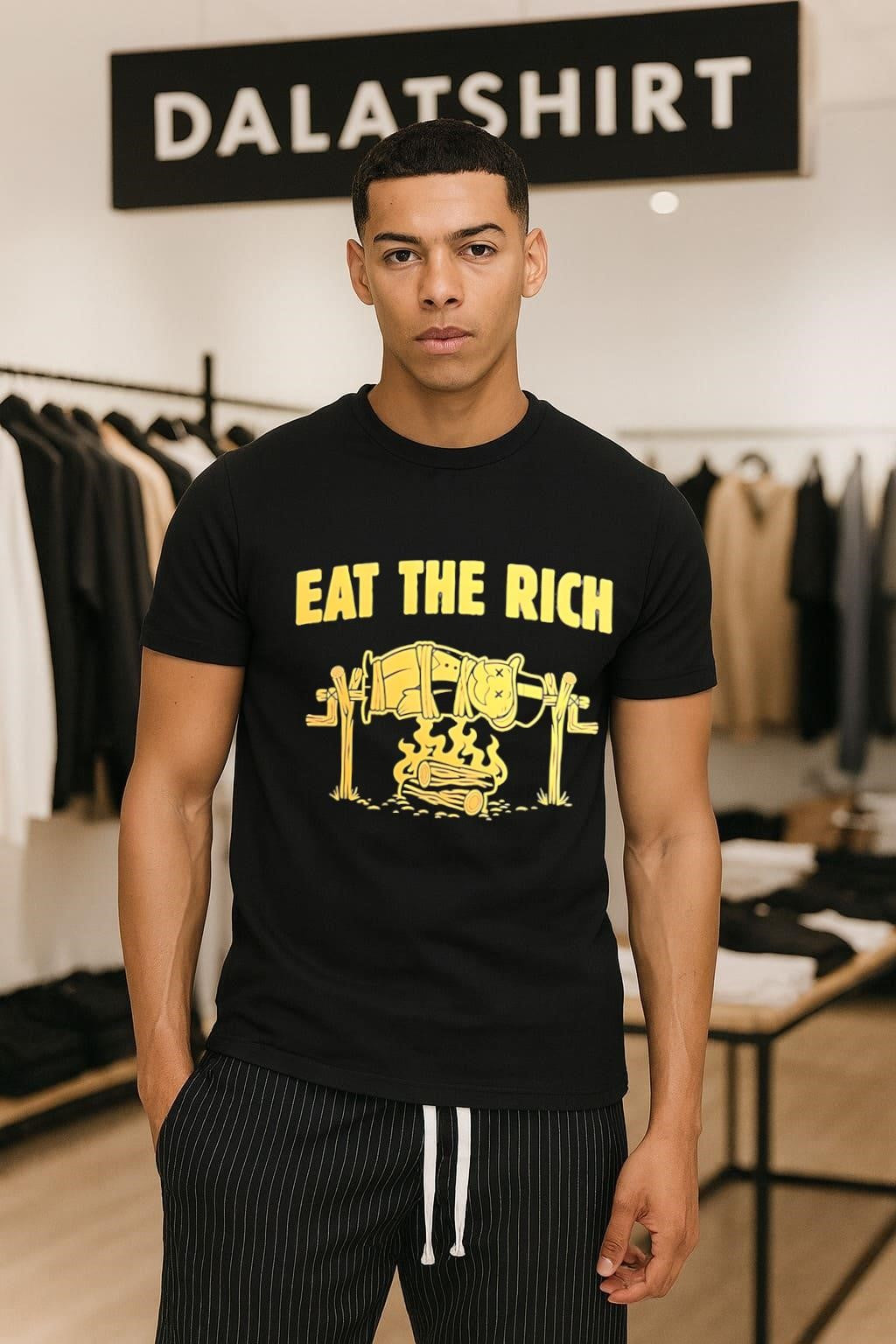 Eat The Rich Monopoly Man Tied On A Roasting shirt