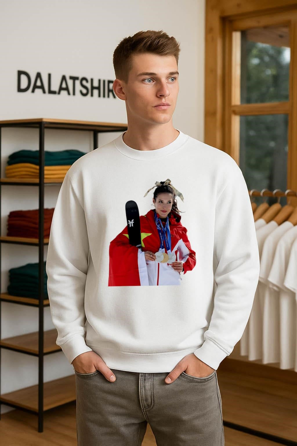 Eileen Gu Wins Gold poster shirt