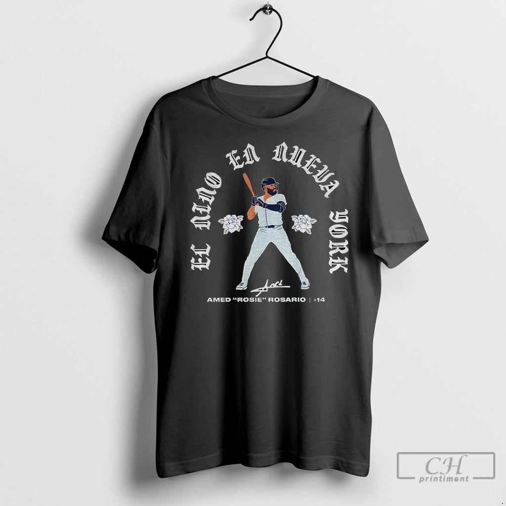 El Nino En Nueva York Amed Rosie Rosario 14 Signature New York Yankees T Shirts