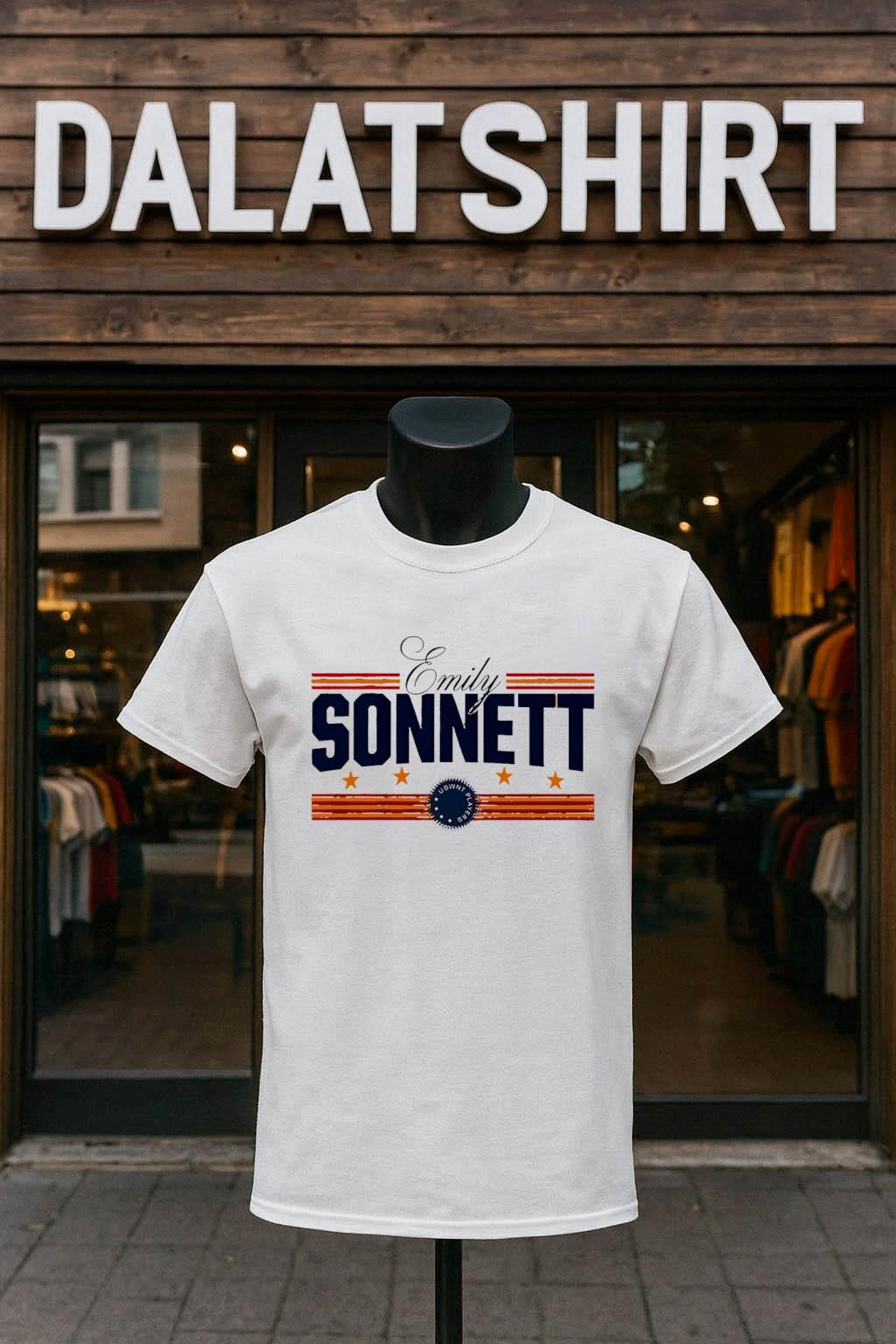 Emily Sonnett USWNT Players stars and stripes graphic shirt