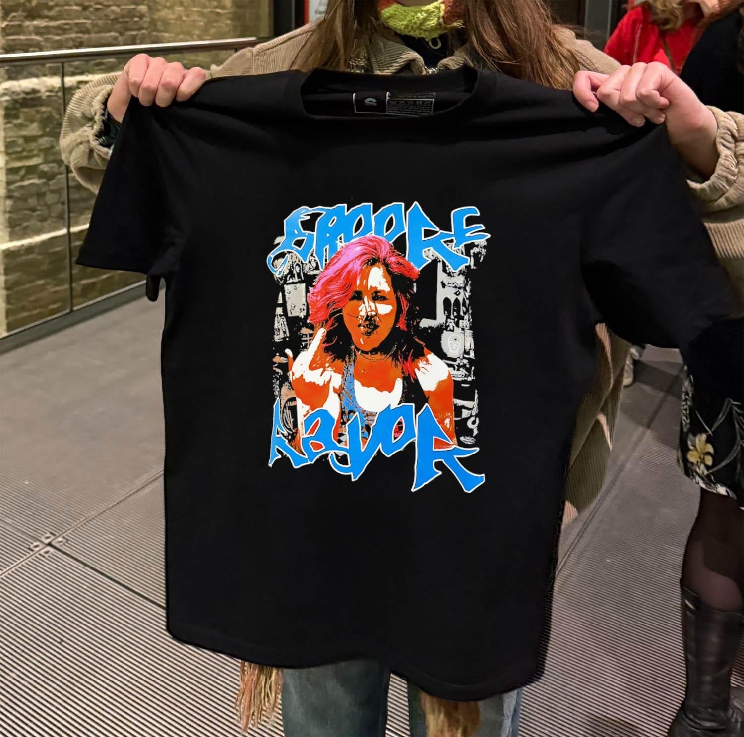 Empire Razor Japanese Female Wrestler Middle Finger Punk Rock Style shirt
