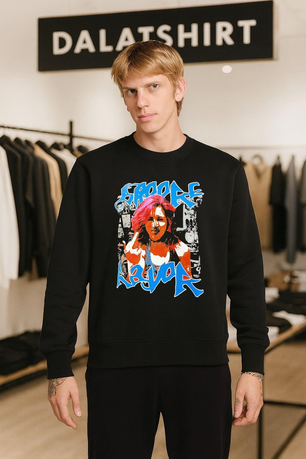 Empire Razor Japanese Female Wrestler Middle Finger Punk Rock Style shirt
