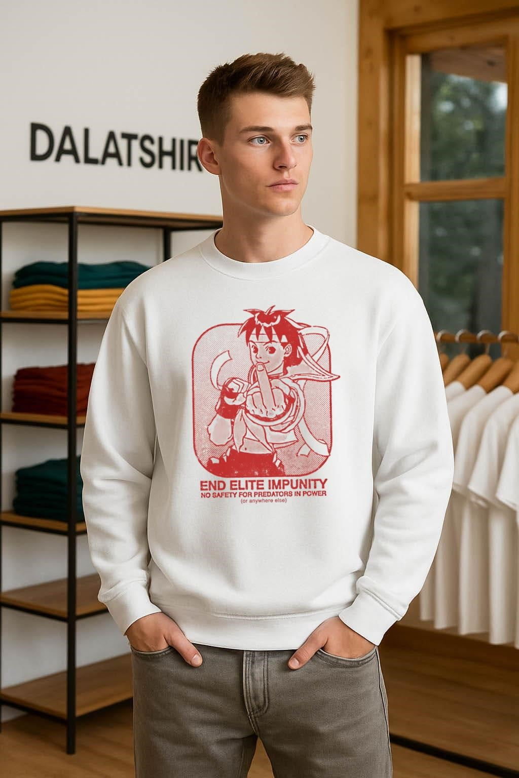 End Elite Impunity No Safety For Predators In Power Sakura shirt