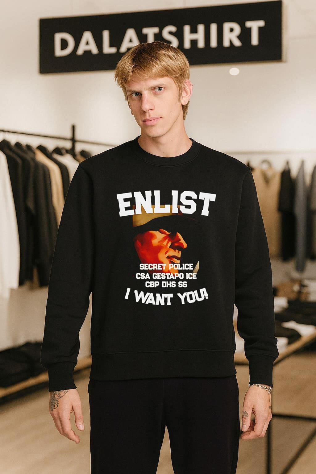 Enlist Secret Police CSA Gestapo ICE CBP DHS SS shirt