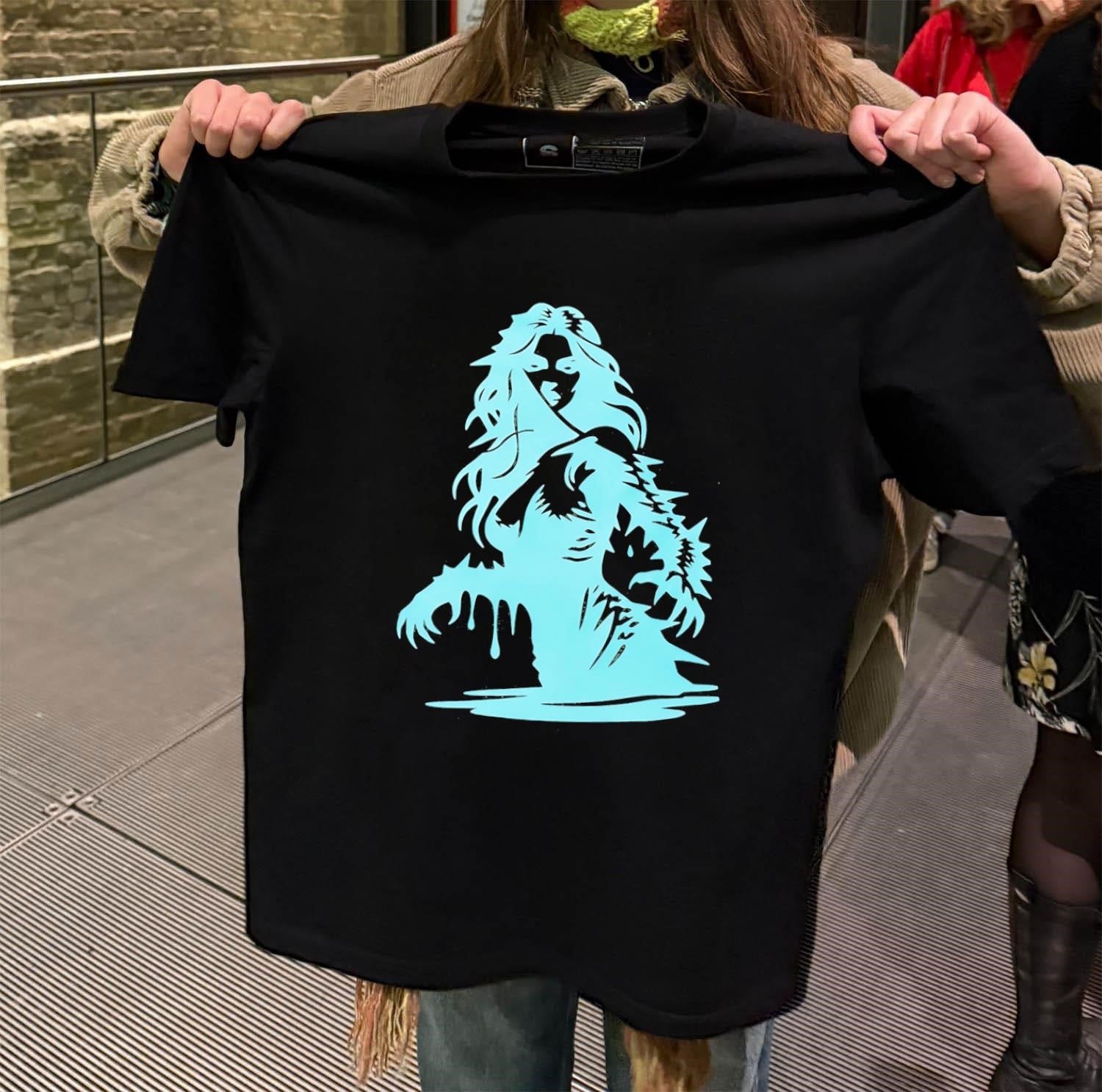 Ethereal Blue Ghost Girl shirt