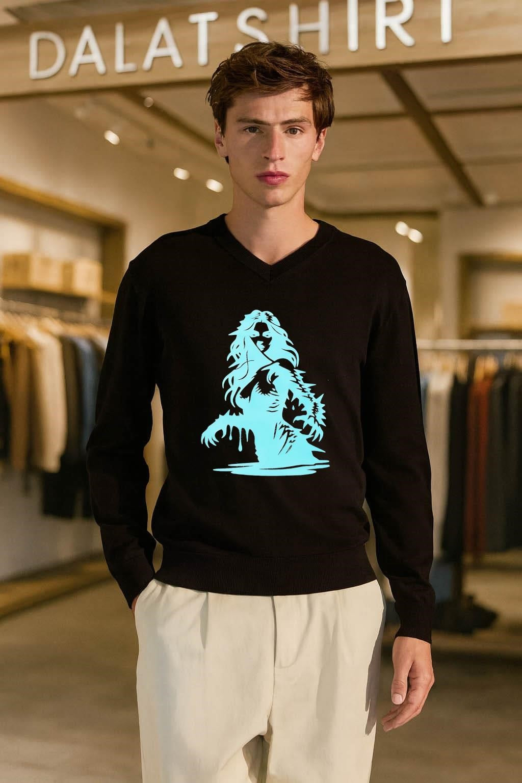 Ethereal Blue Ghost Girl shirt