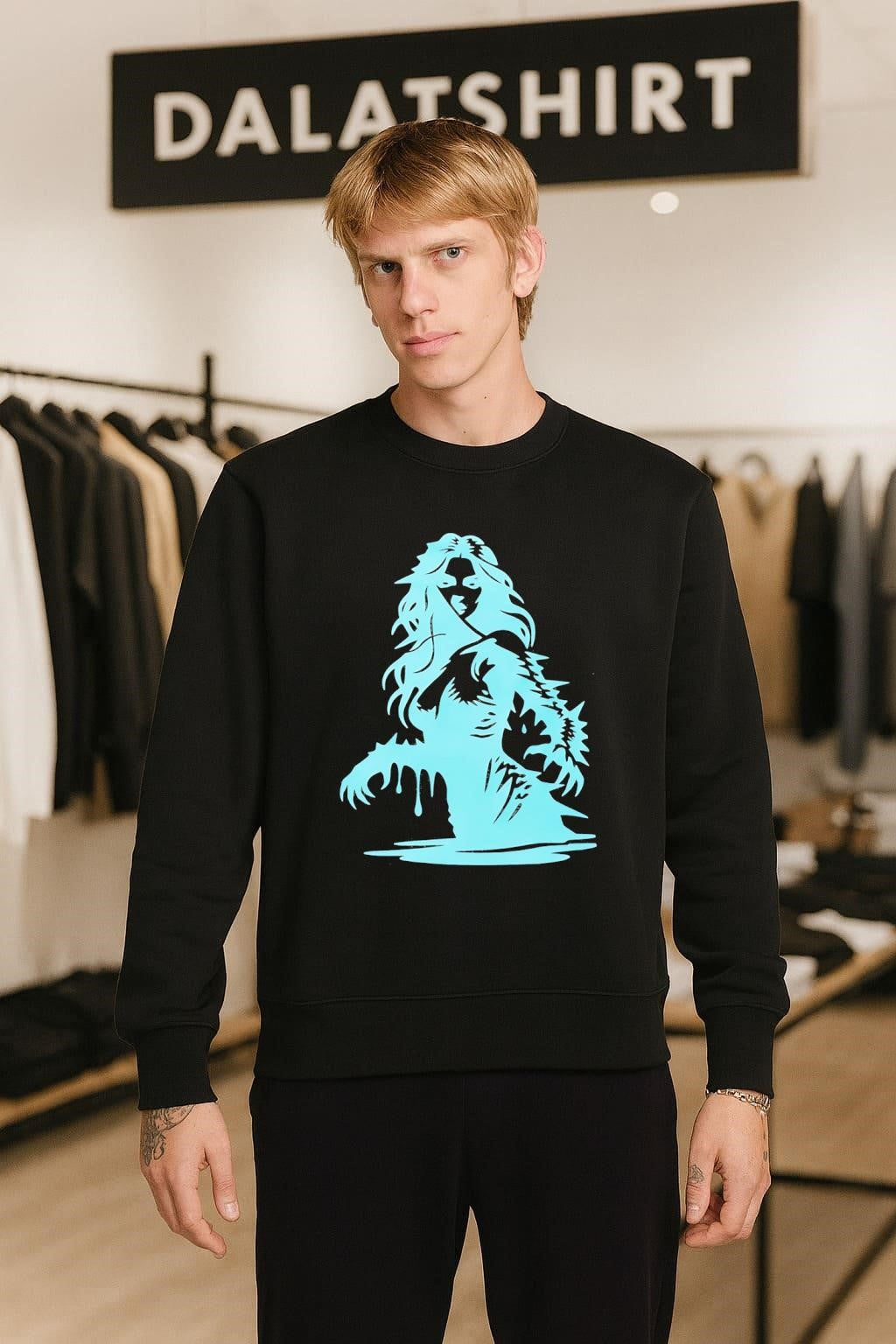 Ethereal Blue Ghost Girl shirt