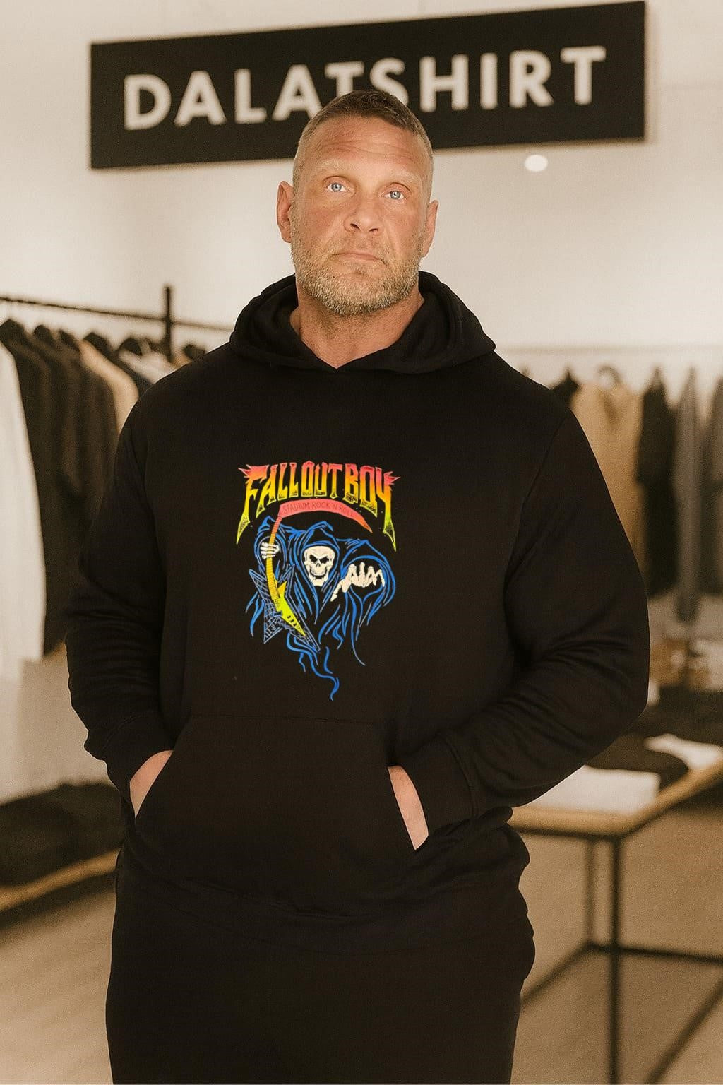 Fallout Boy Stadium Rock N Roll Reaper Guitar shirt