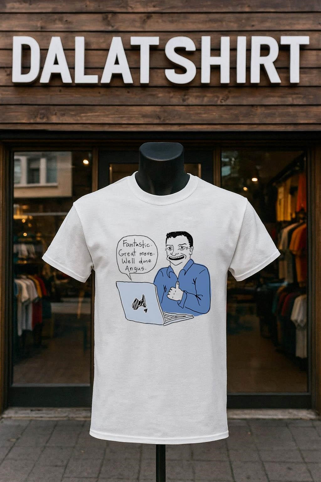Fantastic Great Move Well Done Angus Cartoon Man shirt