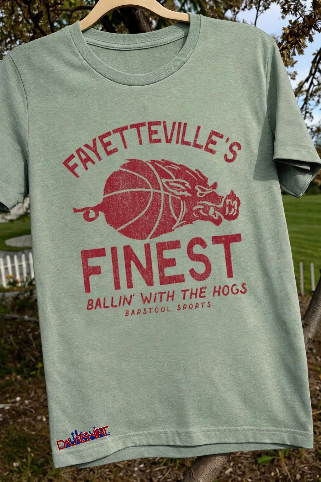 Fayetteville’s Finest Ballin’ With The Hogs Barstool Sports shirt