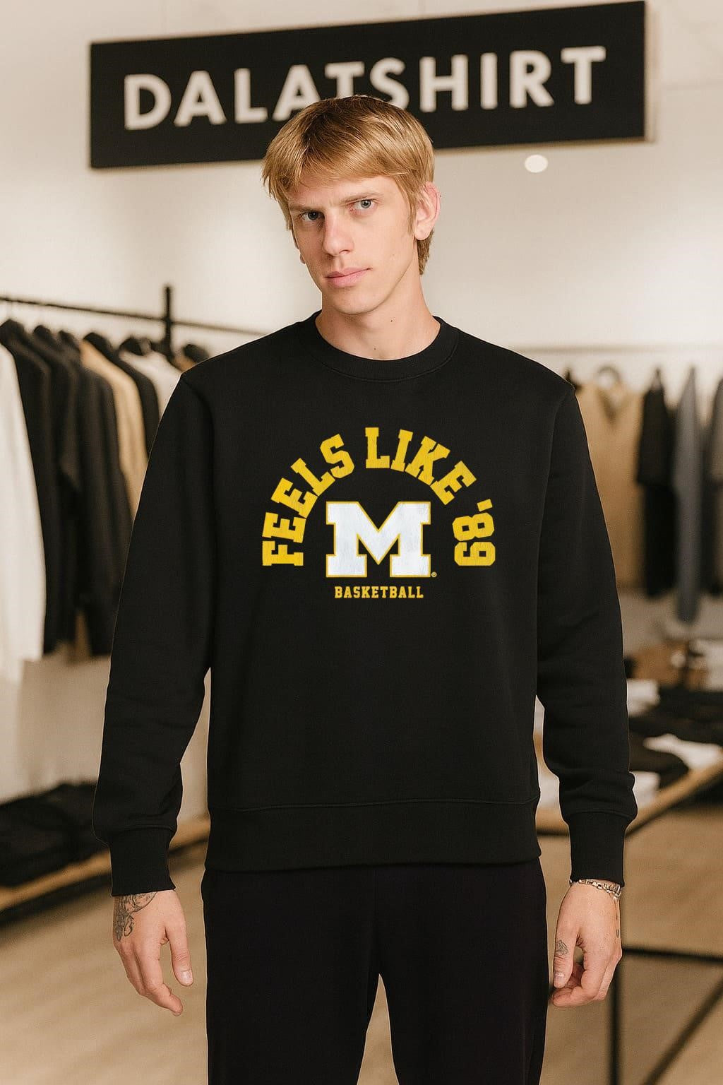 Feels Like ’89 Michigan Basketball Vintage Block M shirt