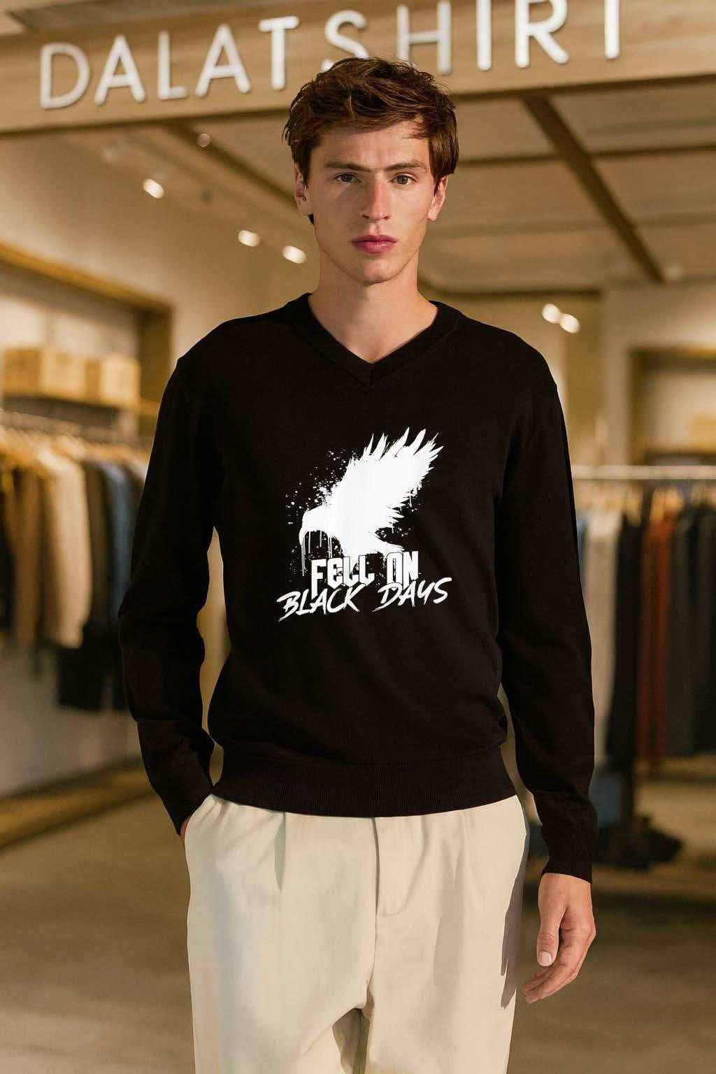Fell On Black Days raven shirt