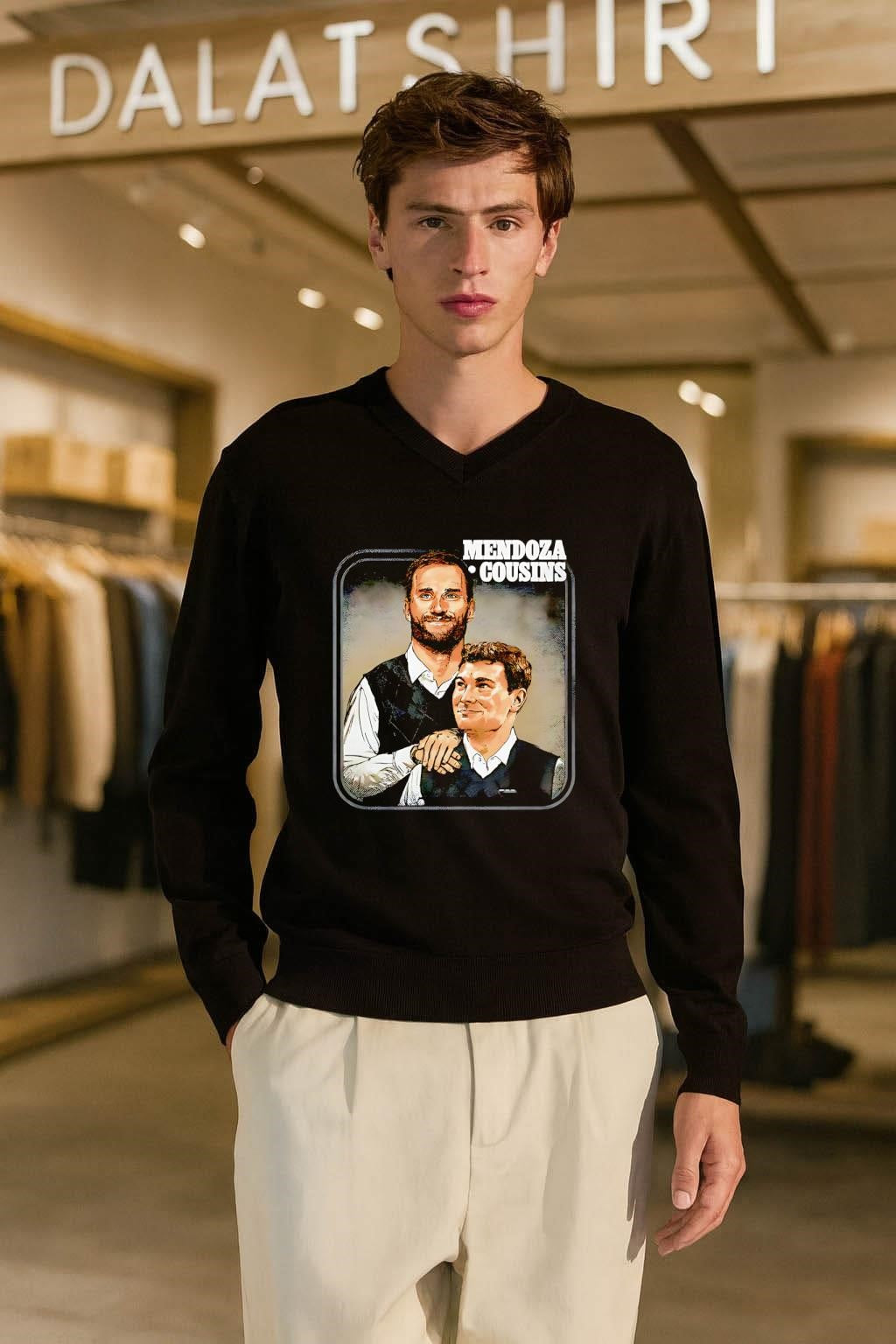 Fernando Mendoza & Kirk Cousins Las Vegas Step Brothers Digitally Printed Graphics shirt