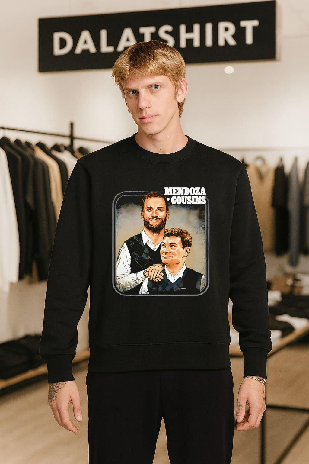 Fernando Mendoza & Kirk Cousins Las Vegas Step Brothers Digitally Printed Graphics shirt