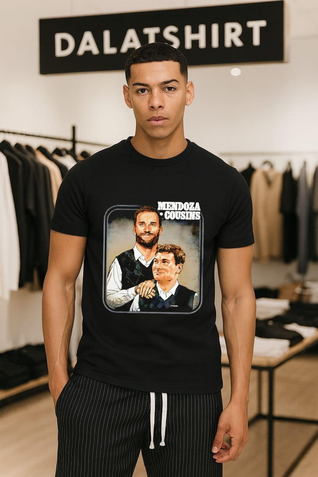 Fernando Mendoza & Kirk Cousins Las Vegas Step Brothers Digitally Printed Graphics shirt