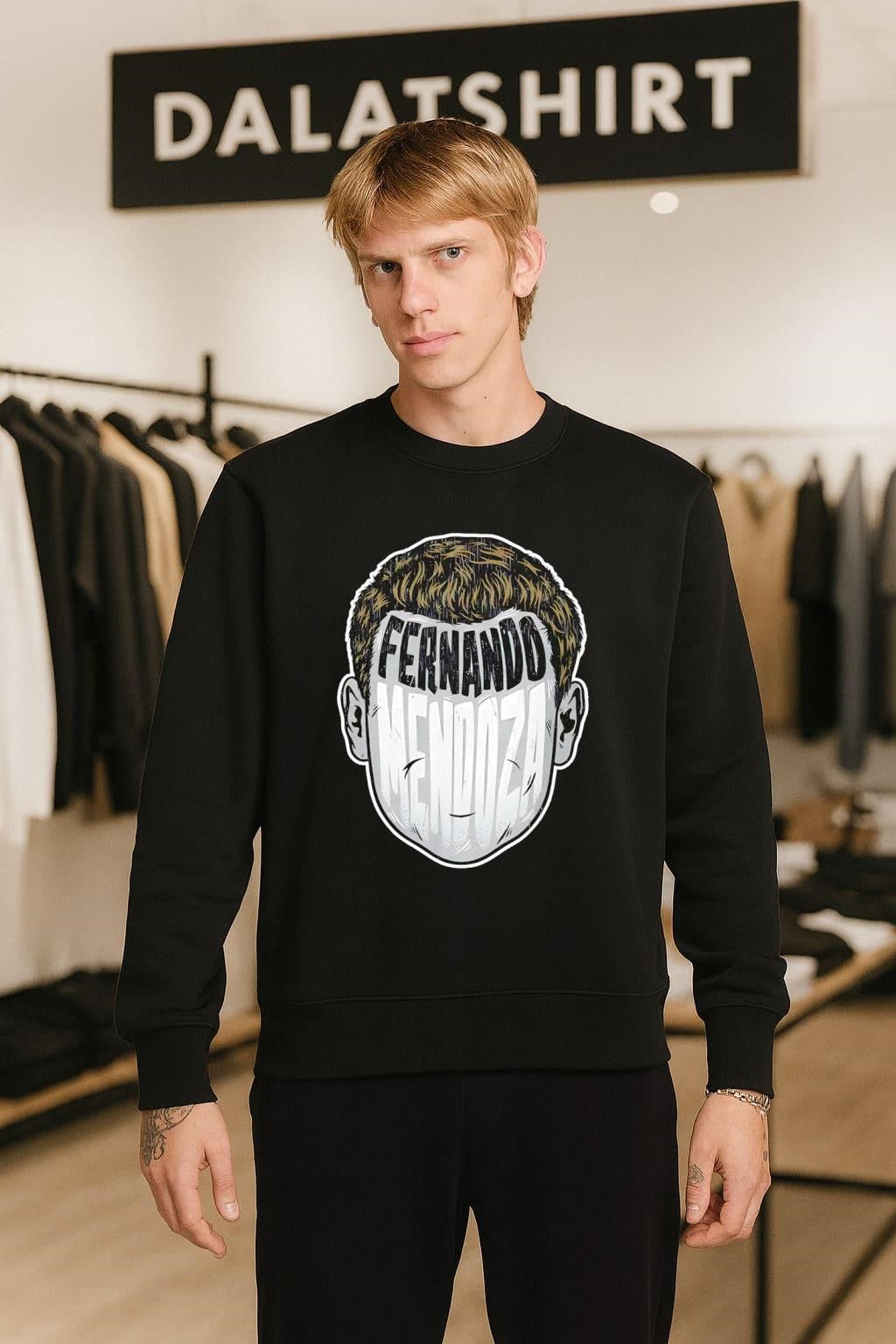 Fernando Mendoza Player Silhouette Digitally Printed Graphics shirt