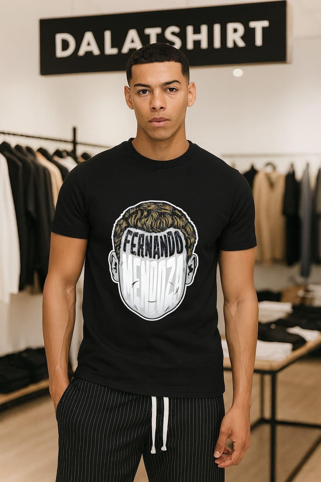 Fernando Mendoza Player Silhouette Digitally Printed Graphics shirt