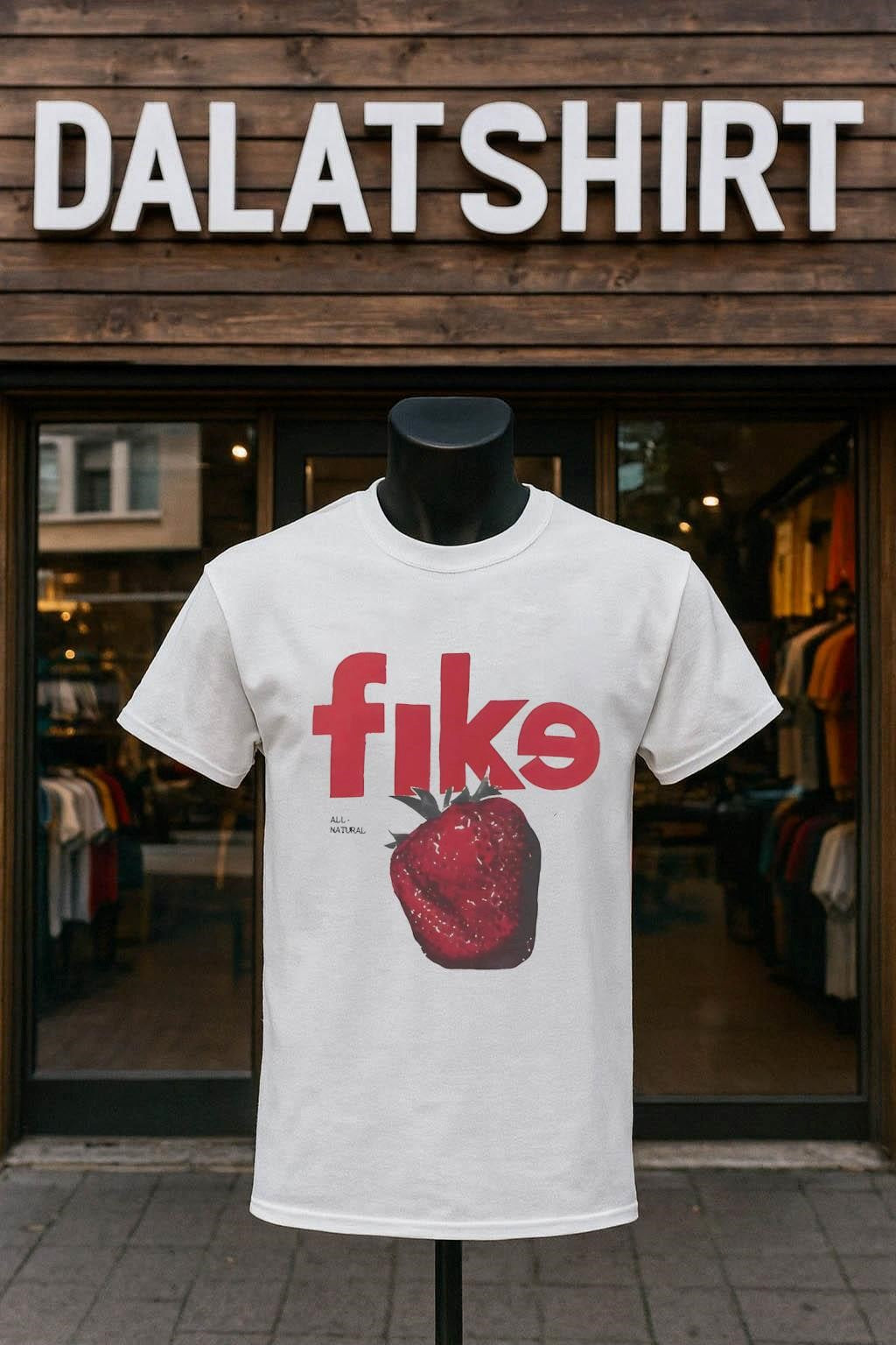 Fike All Natural Strawberry Red shirt