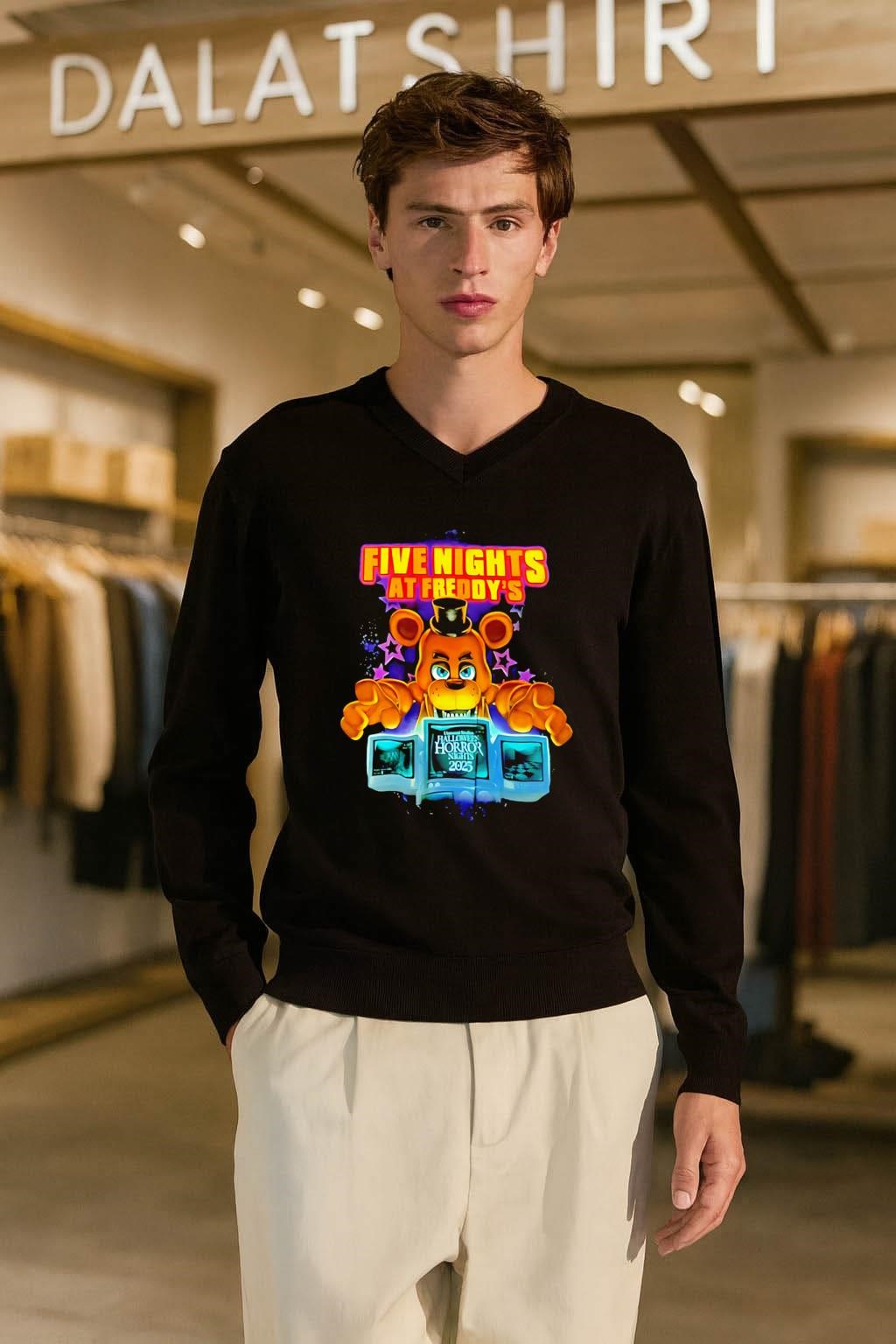 Five Nights At Freddy_s Halloween Horror Nights 2025 Video Game shirt