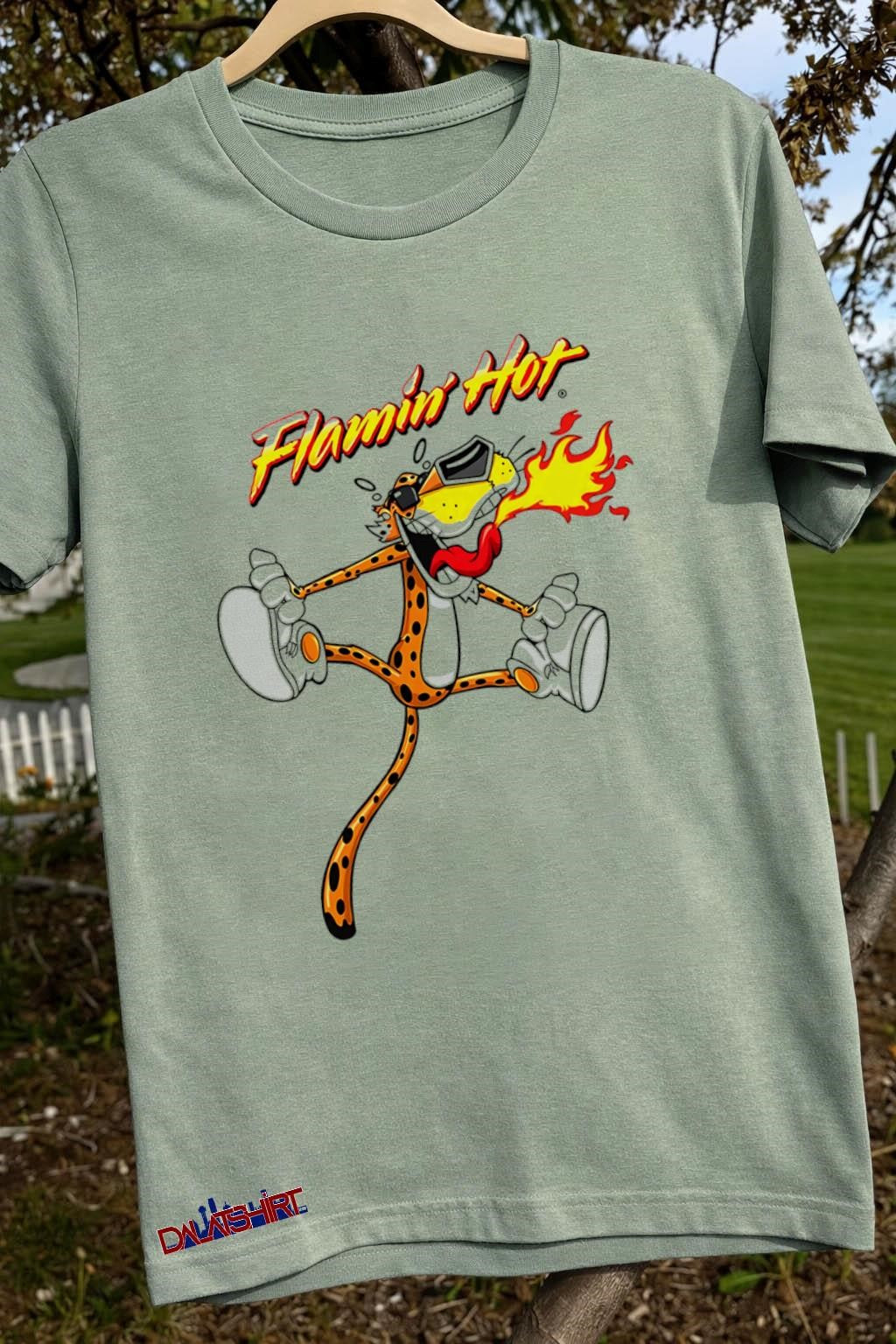 Flamin’ Hot Chester Cheetah Fire Breathing Sunglasses shirt