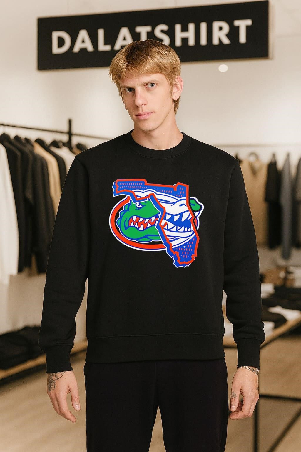 Florida Gators Gator Logo State Map Florida Outline shirt