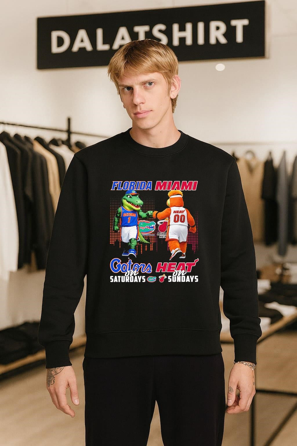 Florida Gators Miami Heat Saturdays Sundays Basketball Sports Mashup shirt