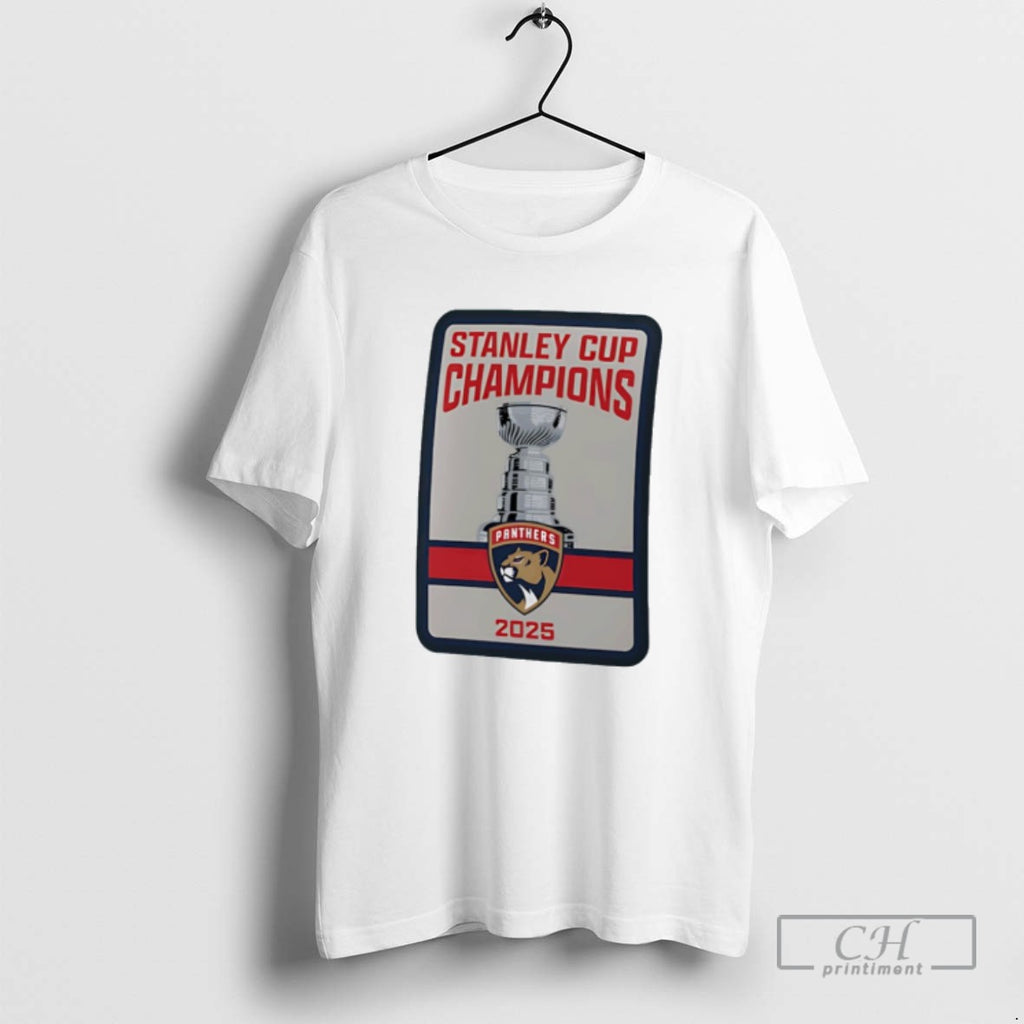 Florida Panthers 2025 Stanley Cup Champions Banner Raising T Shirts