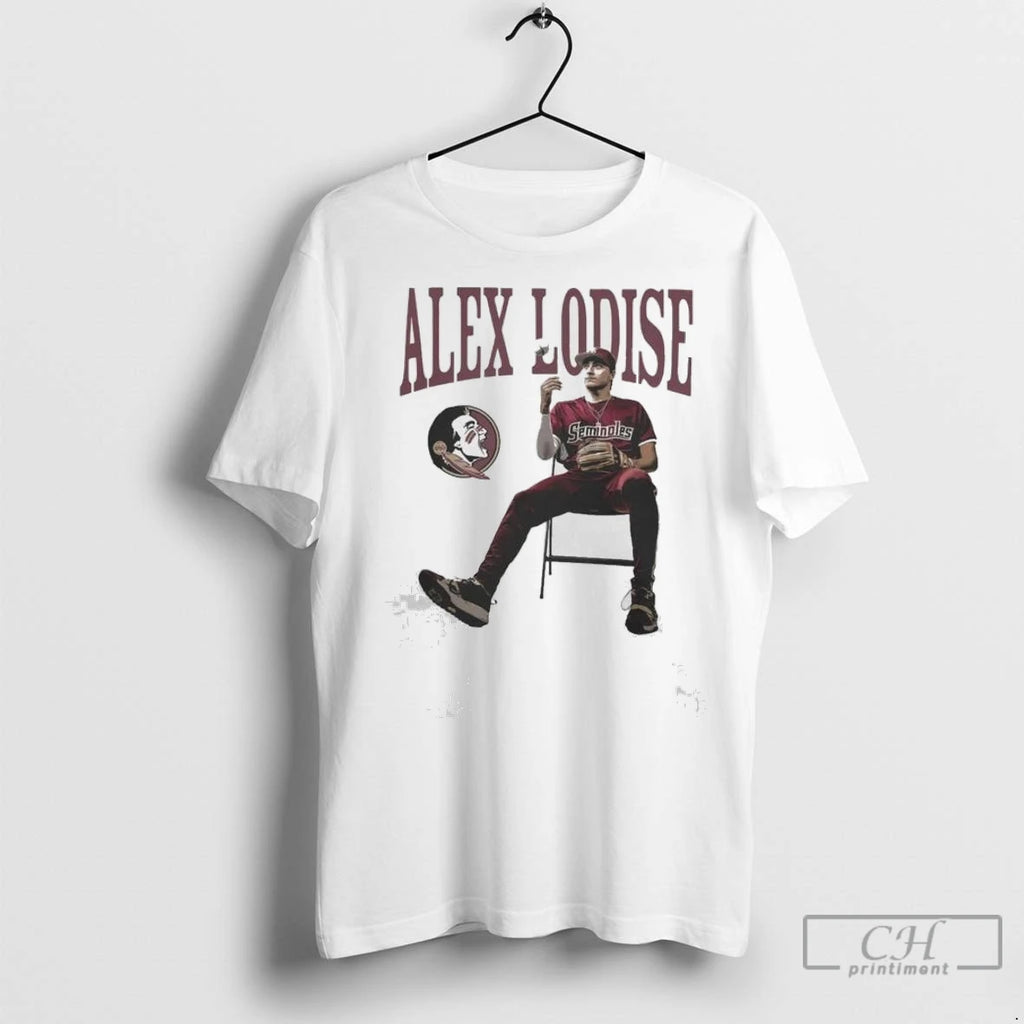 Florida State Seminoles Merch Fsu Baseball Alex Lodise Portrait T Shirts