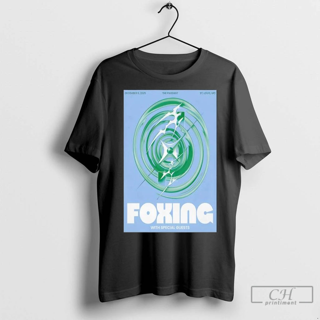 Foxing December 6 2025 The Pageant Delmar Hall St Louis Concert T Shirts