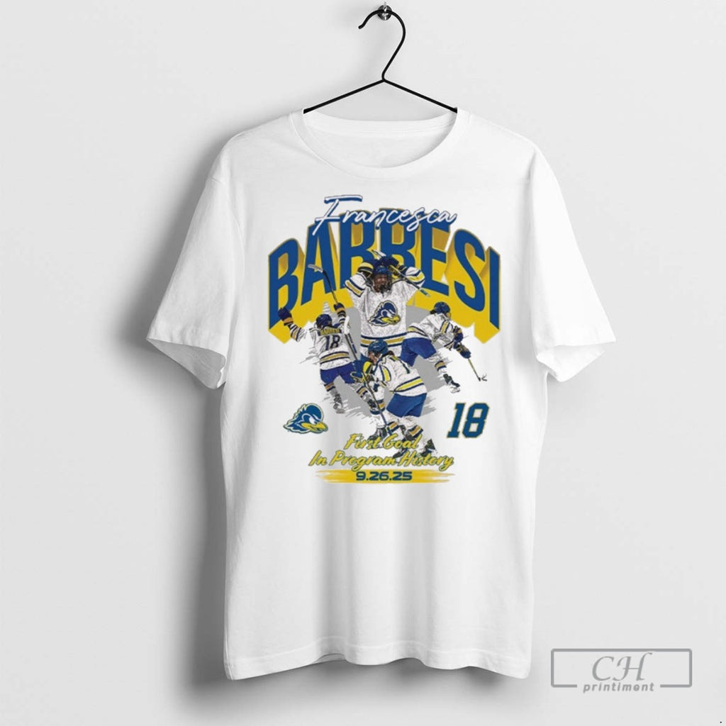 Francesca Barbesi First Goal In Program History September 26 2025 Painting T Shirts