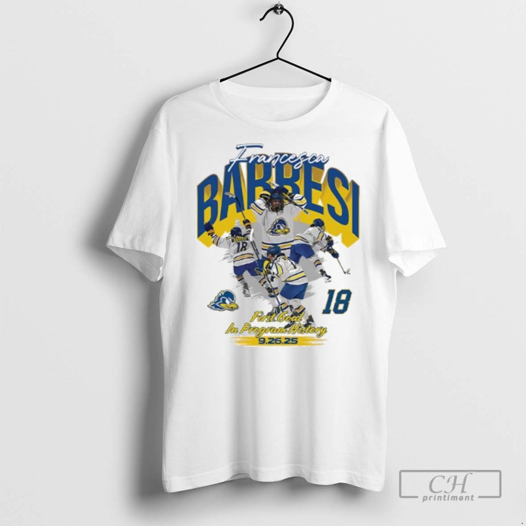 Francesca Barresi Ncaa Ice Hockey First Goal In Program History Sept 26th 2025 Graphic