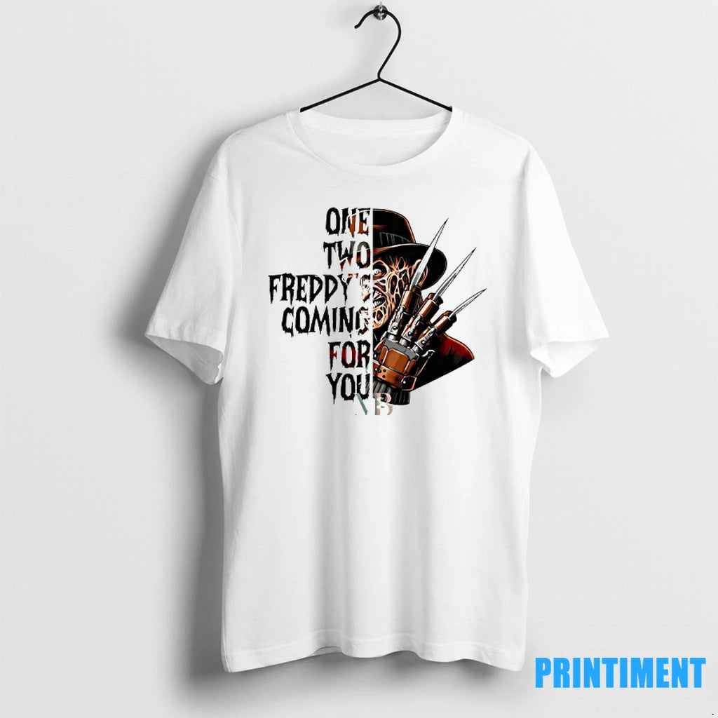 Freddy Krueger One Two Freddy Coming For You Halloween Tshirts Sweater