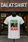Free Iran Woman Burning Portrait Photo Graphic shirt