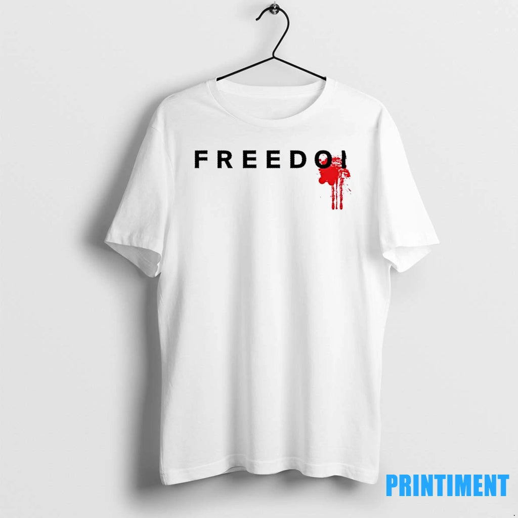 Freedom Blood Splatter Fight For Charlie Kirk Christian Faith Usa Tshirts Sweater