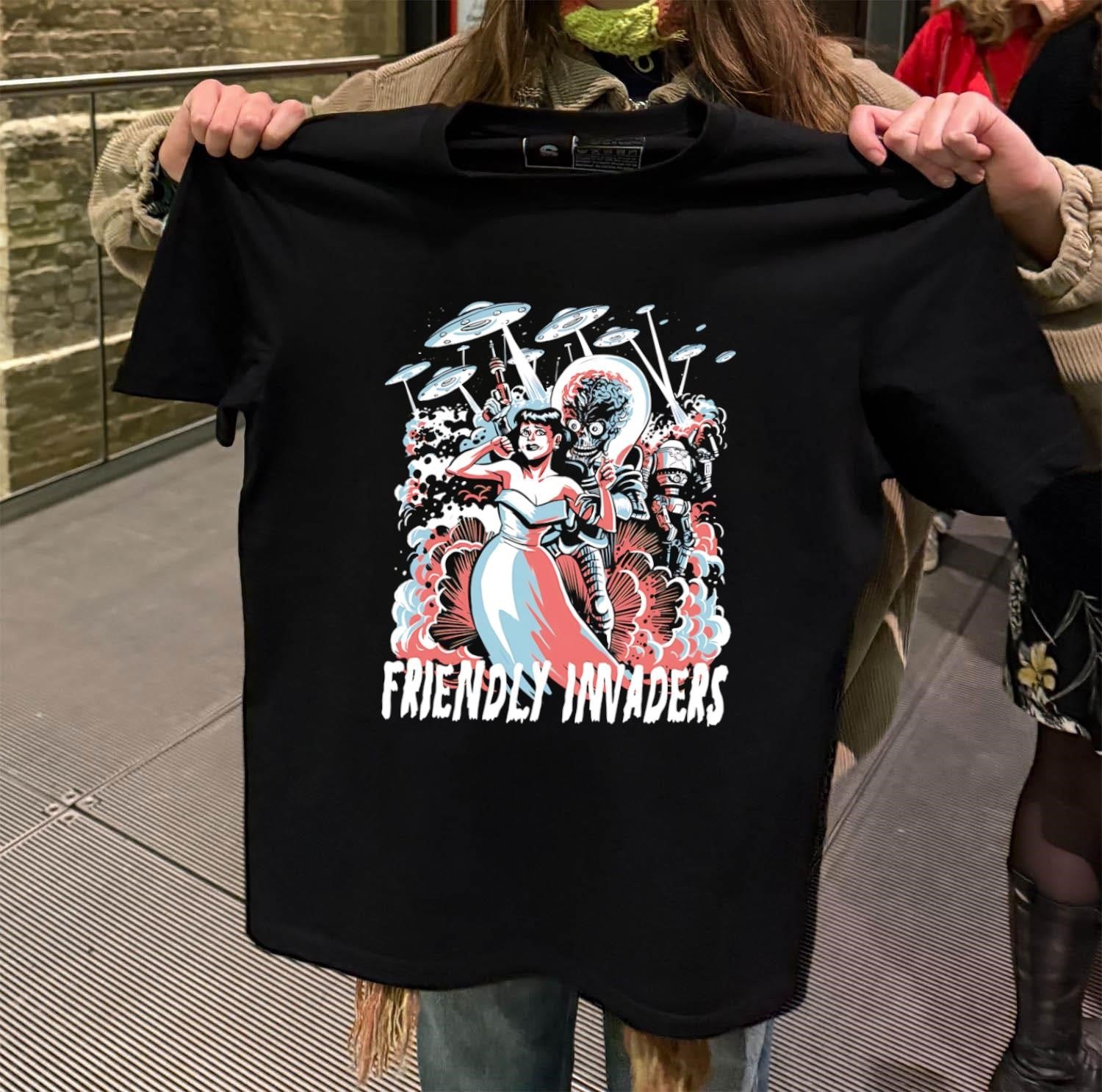 Friendly Invaders retro shirt
