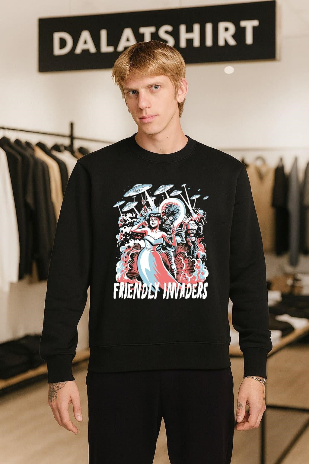 Friendly Invaders retro shirt
