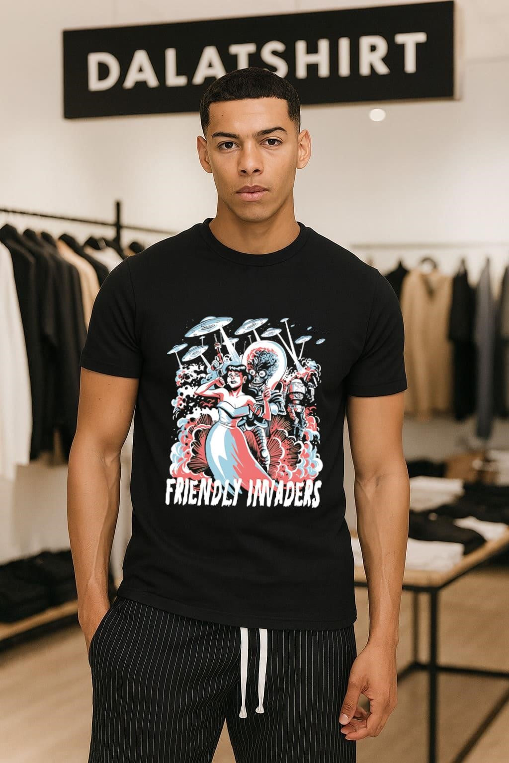 Friendly Invaders retro shirt