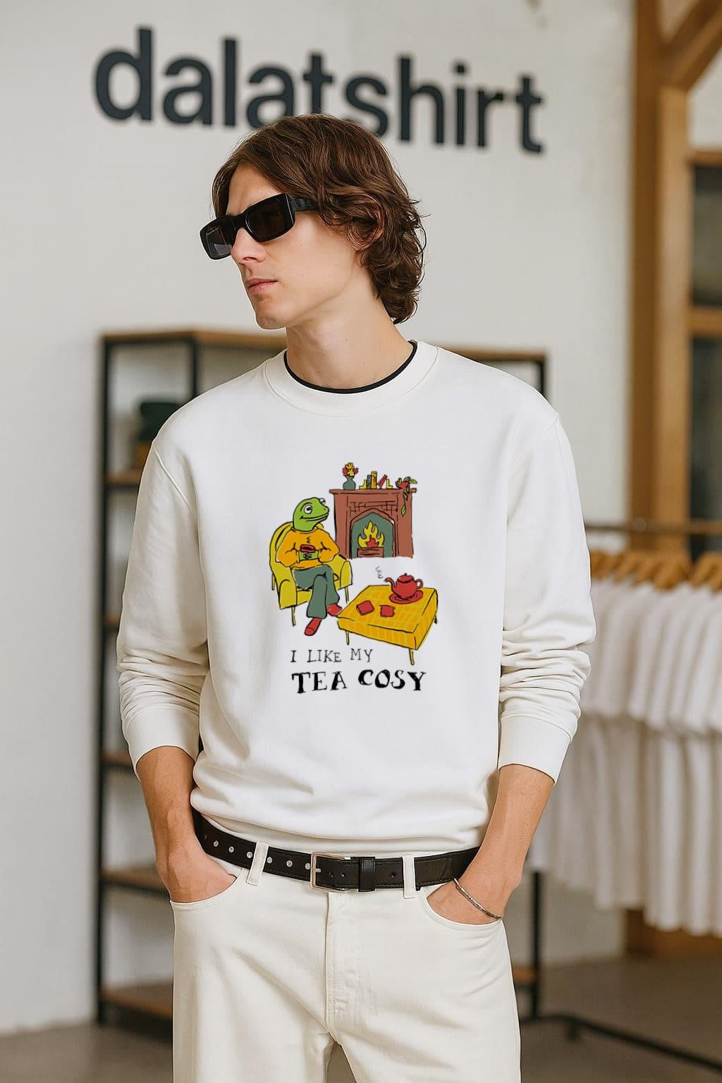 Frog I like my tea cosy shirt