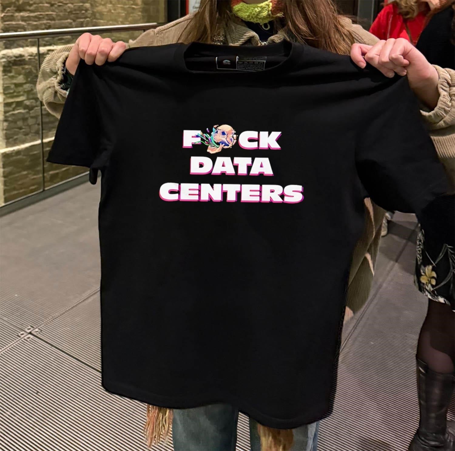 Fuck Data Centers Skull Head shirt