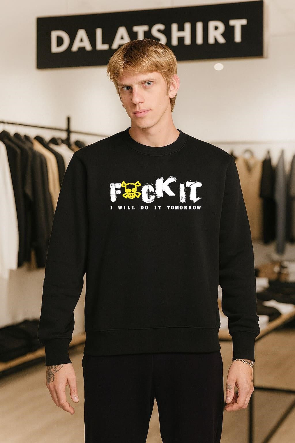 Fuck It I Will Do It Tomorrow Skull Crossbones shirt