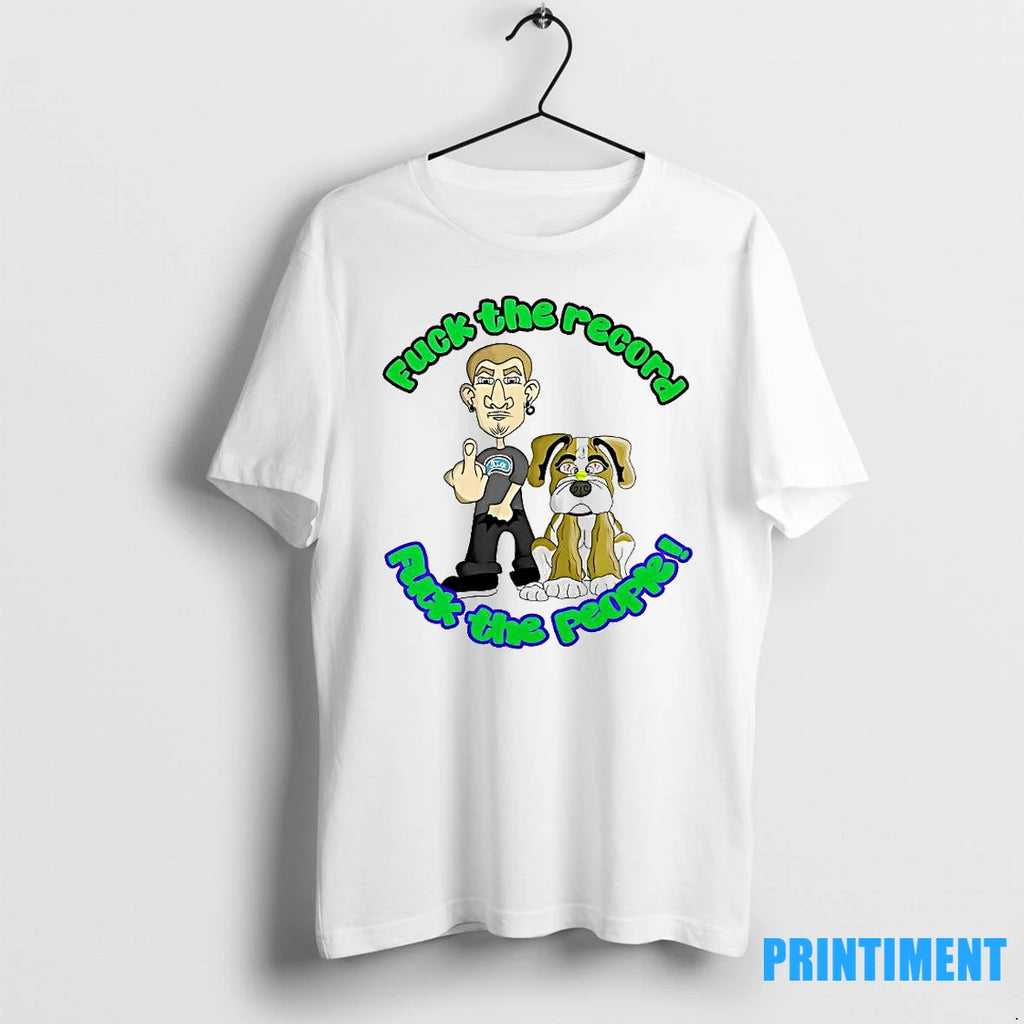 Fuck The Record Fuck The People Cartoon Tshirts Sweater