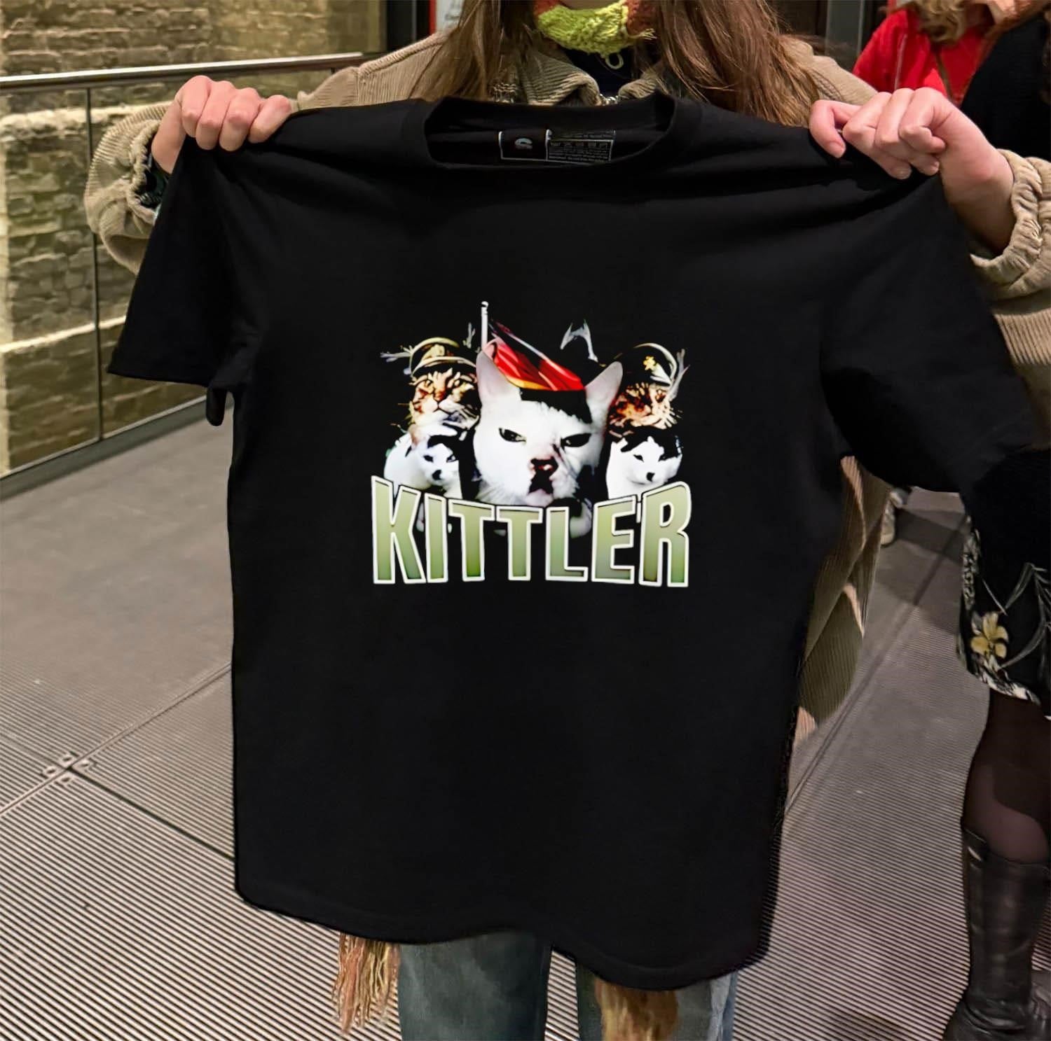 Funny Cat Meme German Military Uniform Parody Graphic shirt
